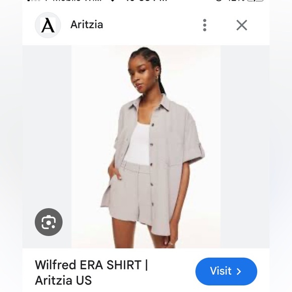 Aritzia Wilfred Era Shirt - Picture 2 of 3